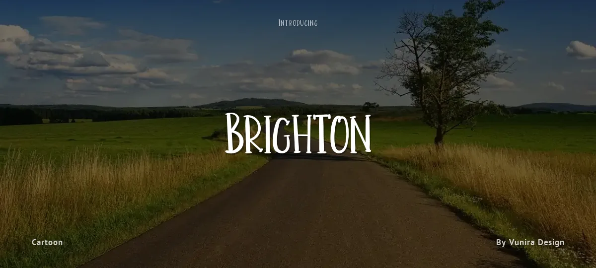 Brighton font preview