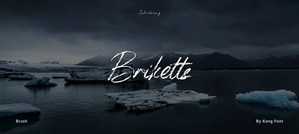 Briketts font preview