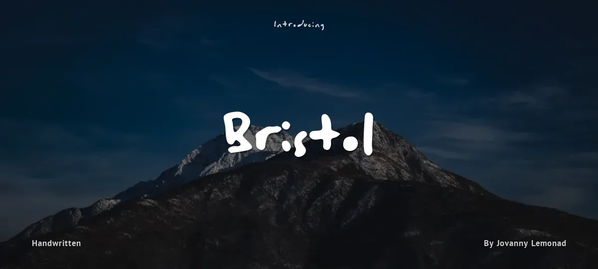 Bristol font preview