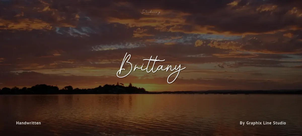 Brittany font preview