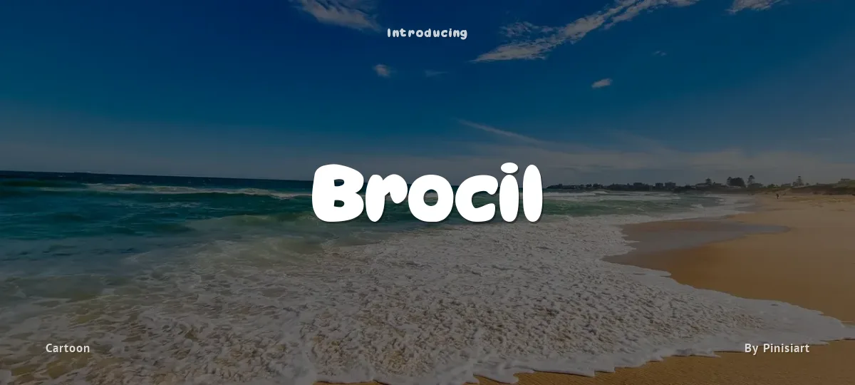 Brocil font preview