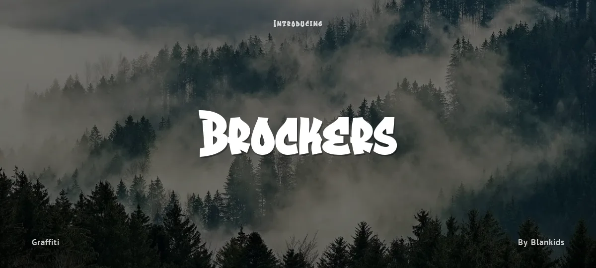 Brockers font preview