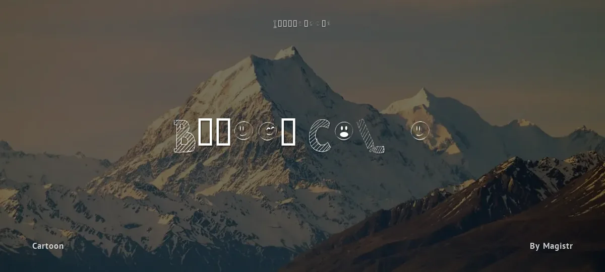 Broken Chalk font preview