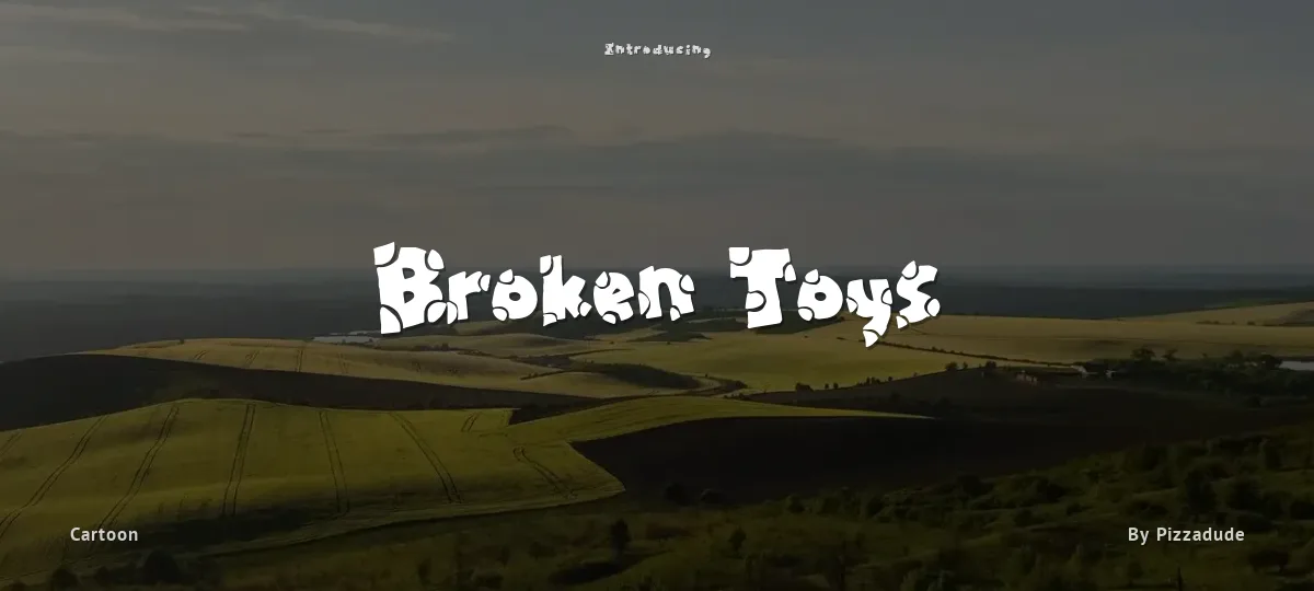 Broken Toys font preview