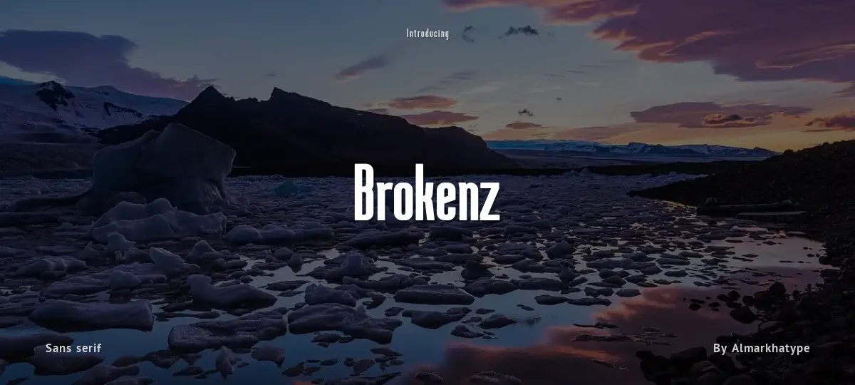 Brokenz font preview