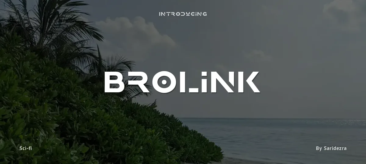 Brolink font preview