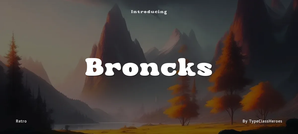 Broncks font preview