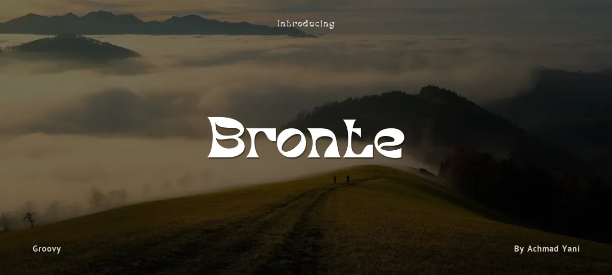 Bronte font preview