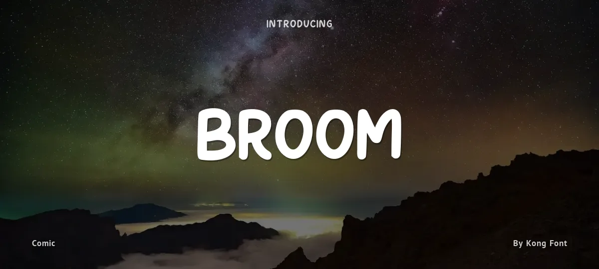 Broom font preview