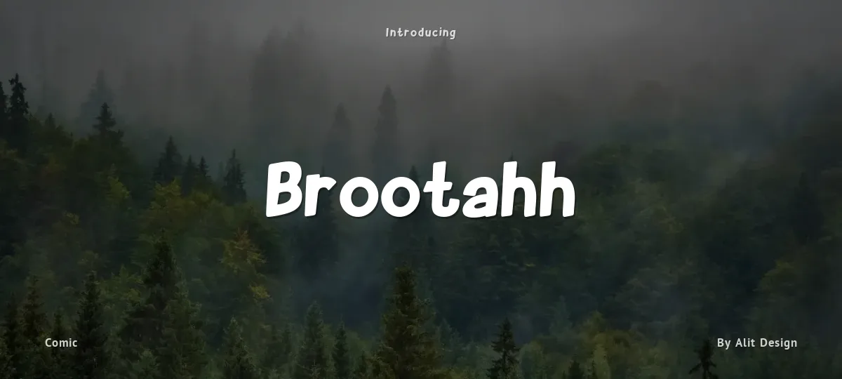Brootahh font preview
