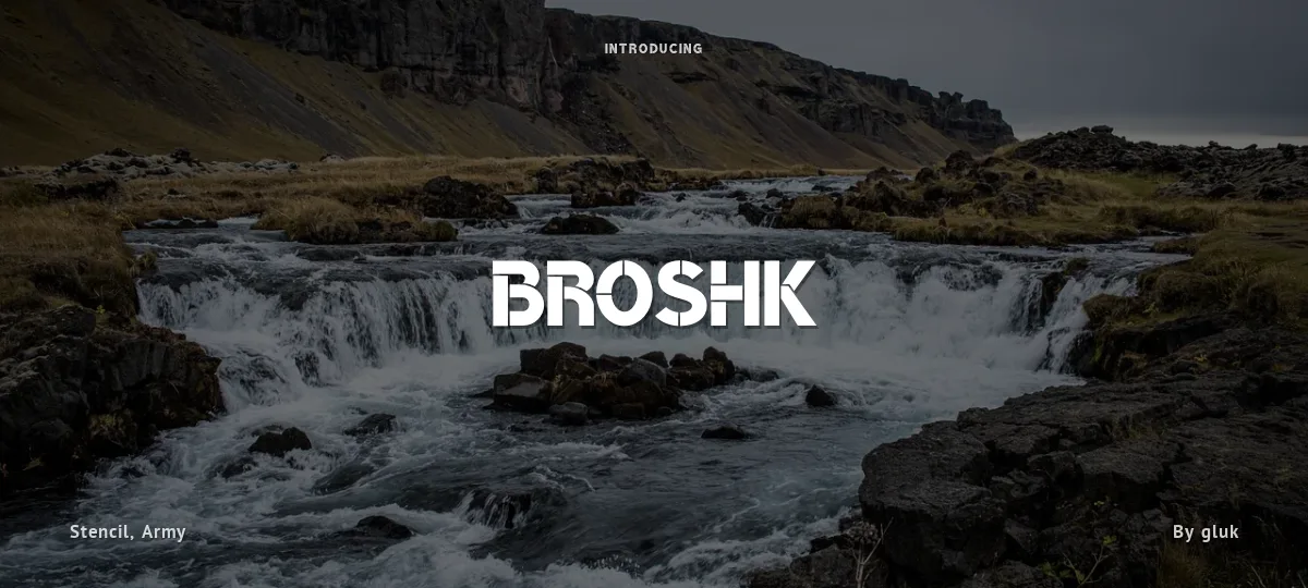 BroshK font preview