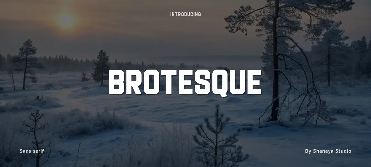 Brotesque font preview
