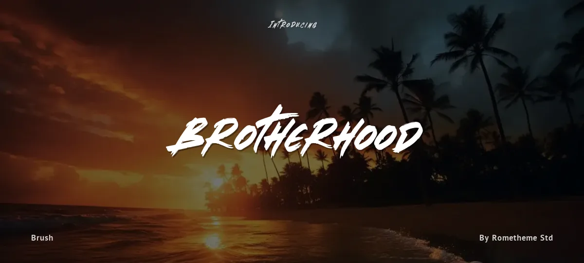 Brotherhood font preview