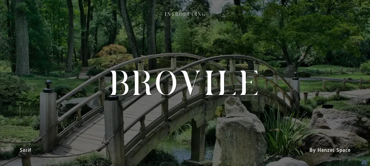 Brovile font preview