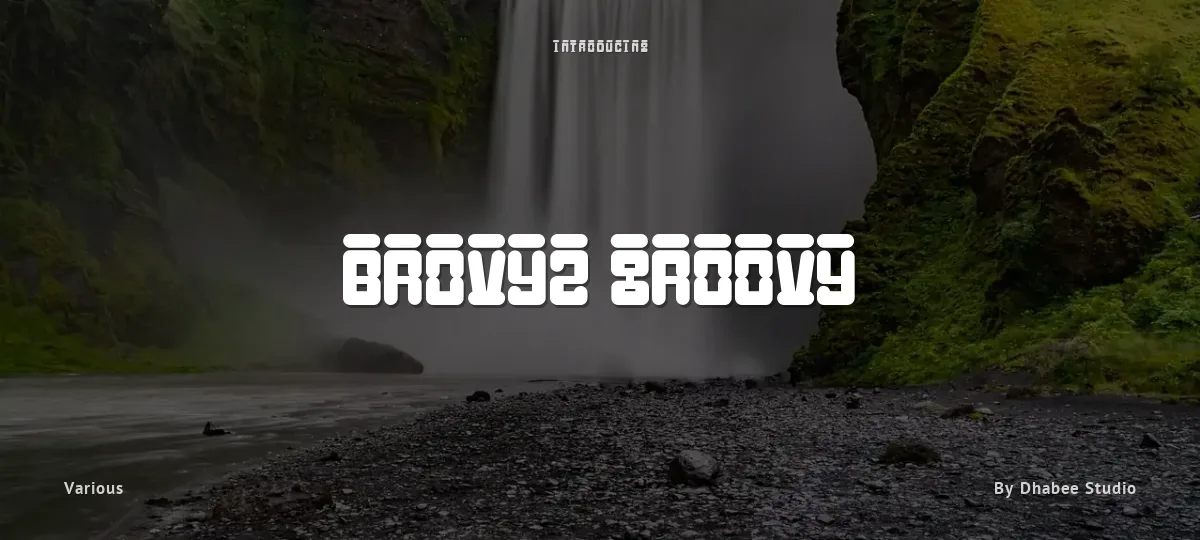 Brovyz Groovy font preview