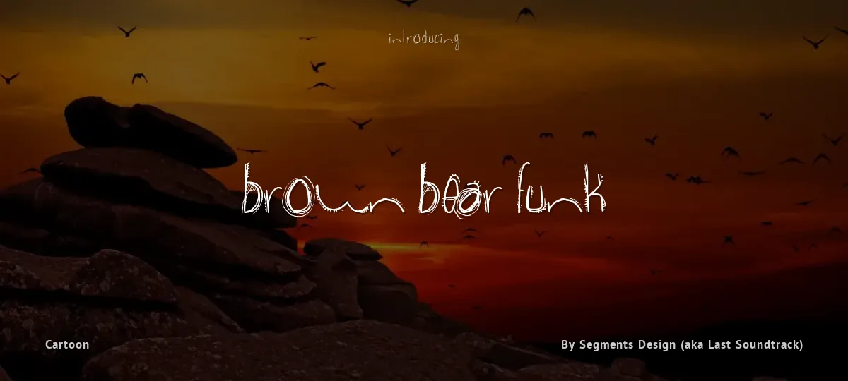 Brown Bear Funk font preview