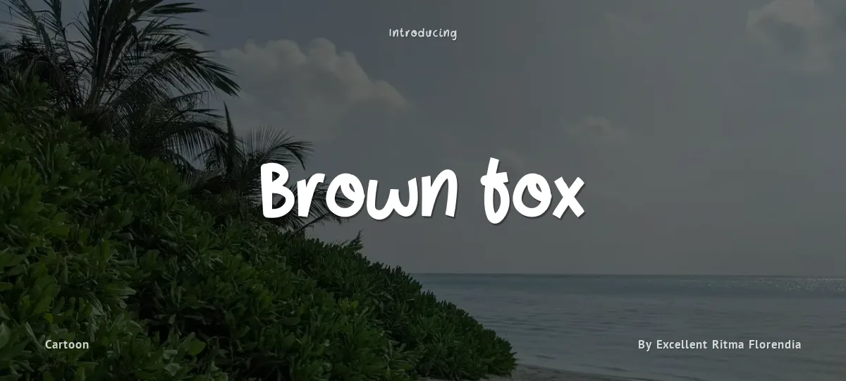 Brown Fox font preview