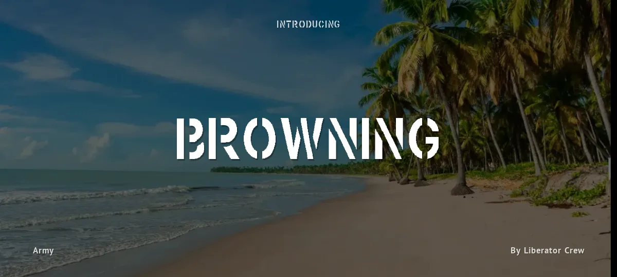Browning font preview