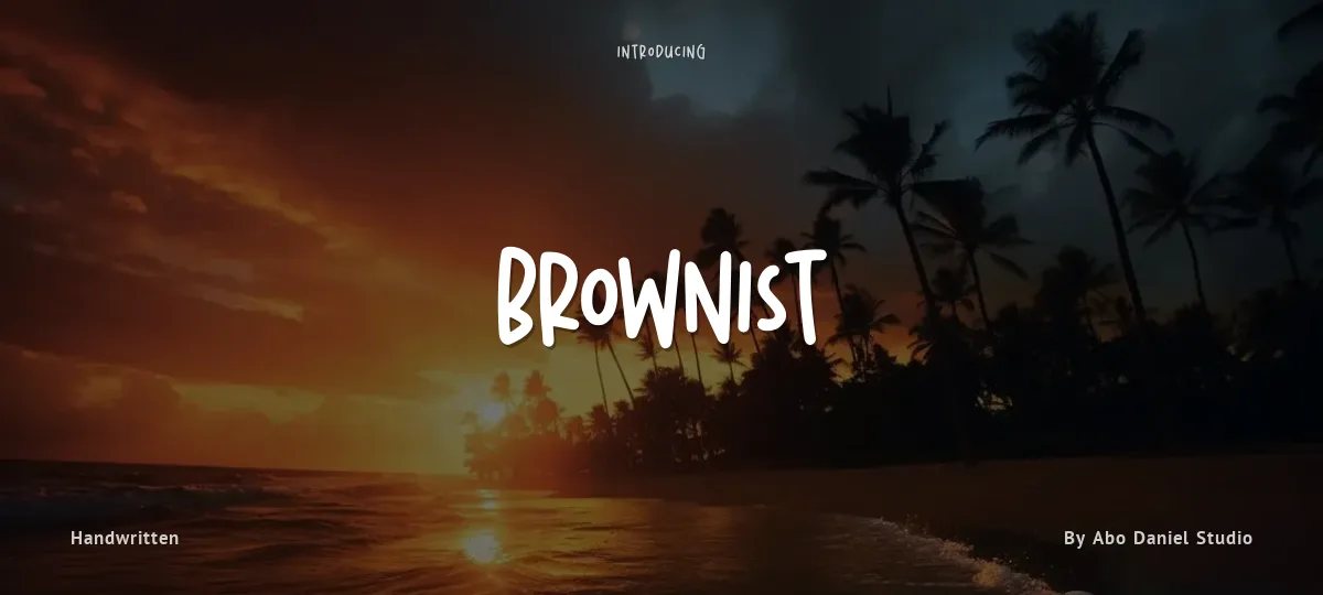 Brownist font preview