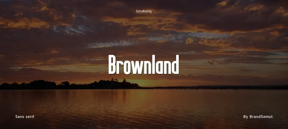 Brownland font preview