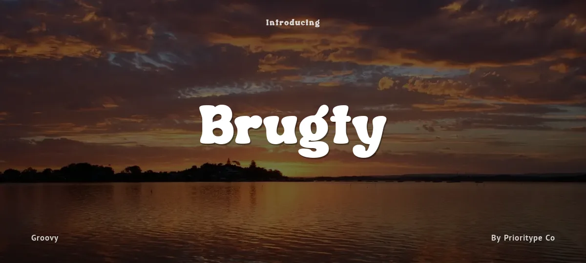 Brugty font preview