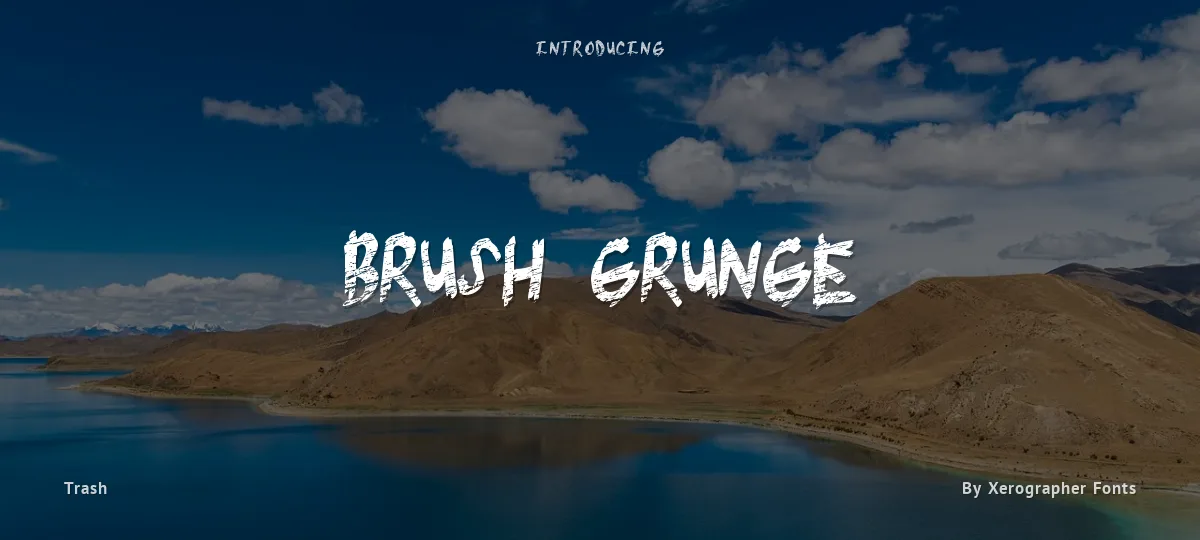 Brush Grunge font preview