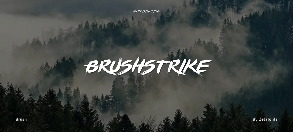Brushstrike font preview