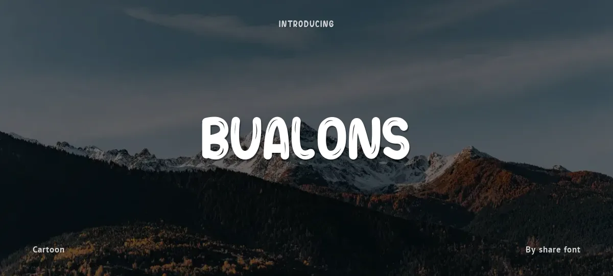 Bualons font preview