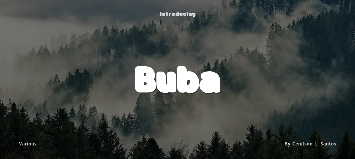 Buba font preview