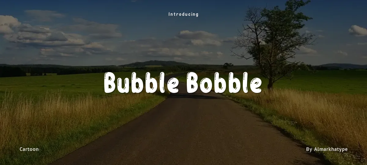 Bubble Bobble font preview