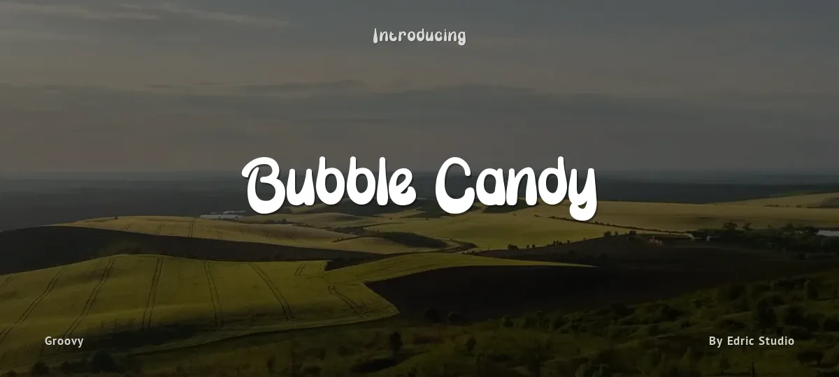 Bubble Candy font preview