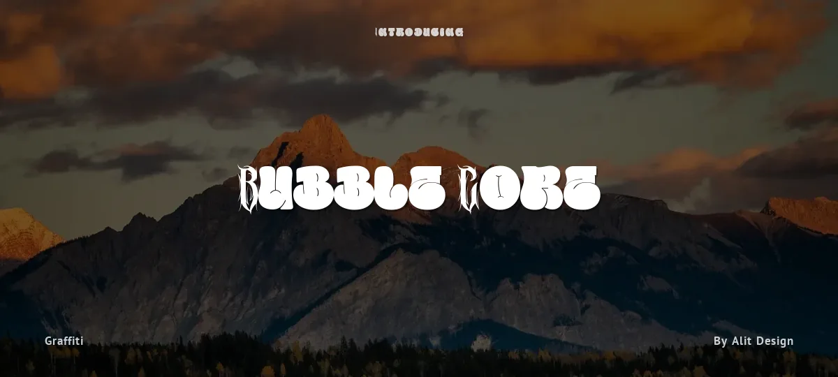Bubble Core font preview