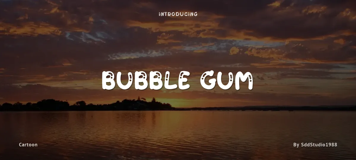 Bubble Gum font preview