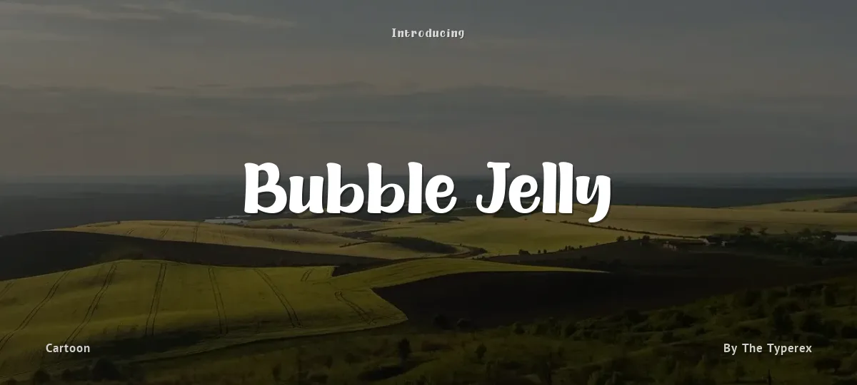 Bubble Jelly font preview