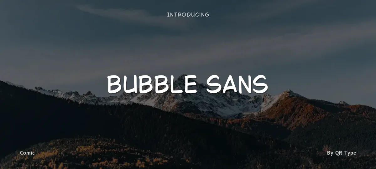 Bubble Sans font preview