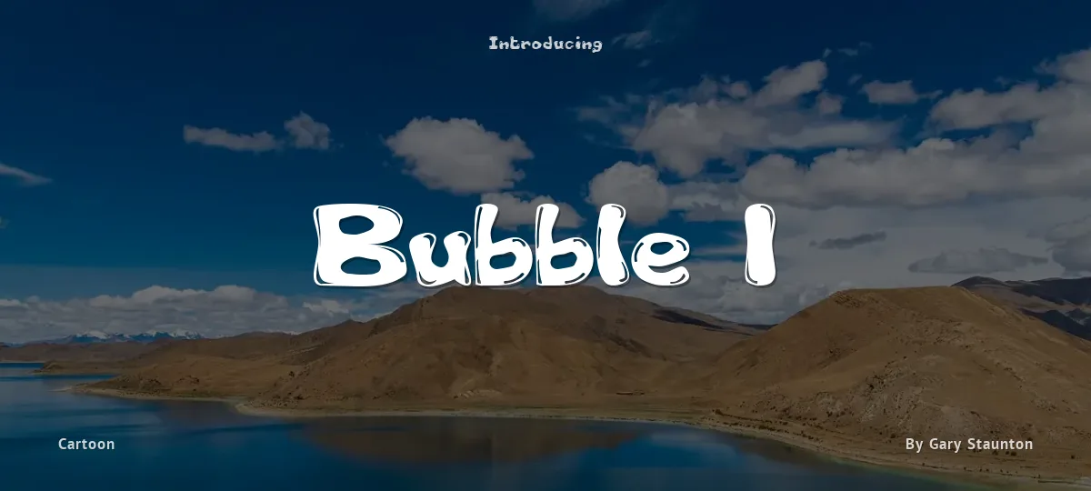 Bubble 1 font preview