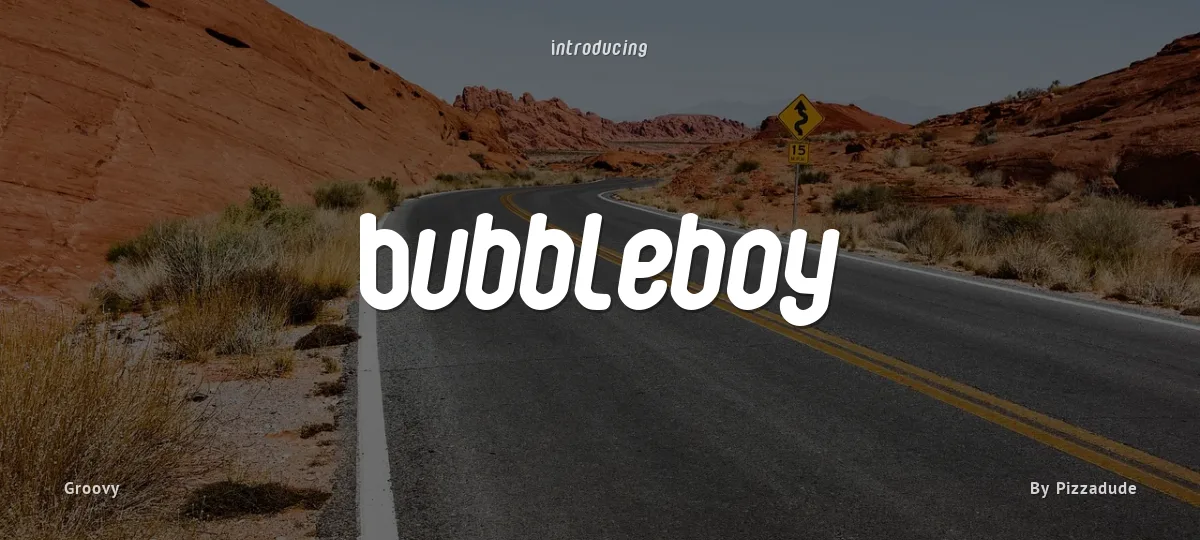 Bubbleboy font preview