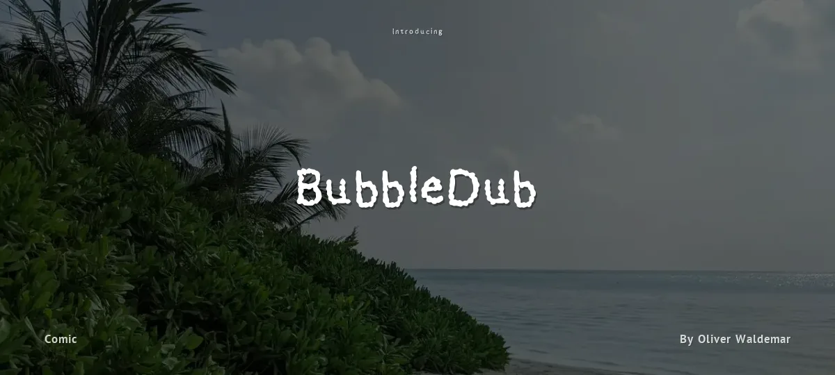 BubbleDub font preview