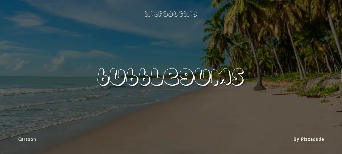 Bubblegums font preview