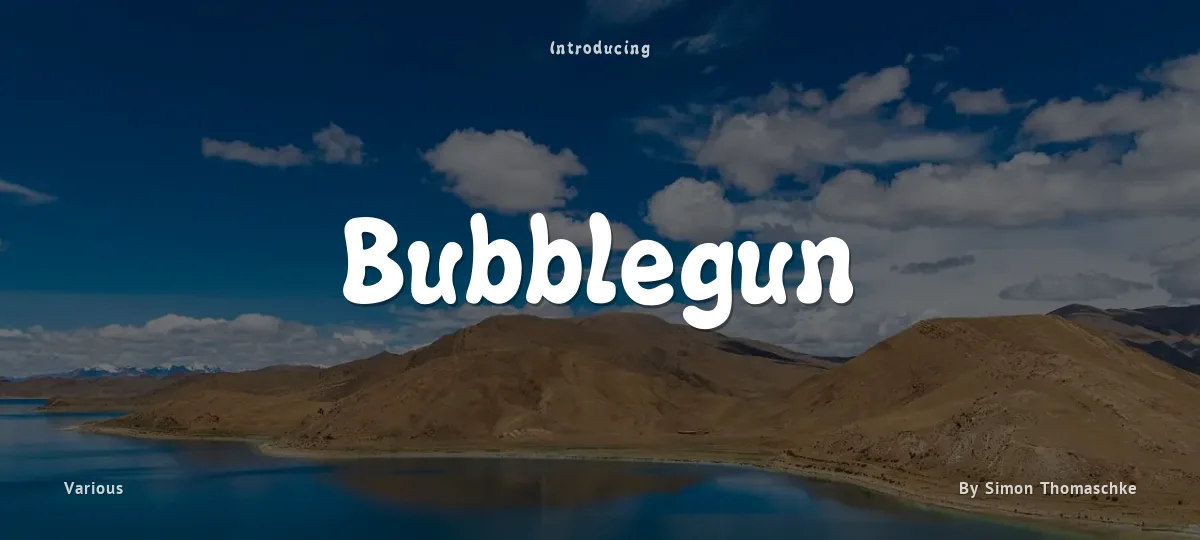 Bubblegun font preview