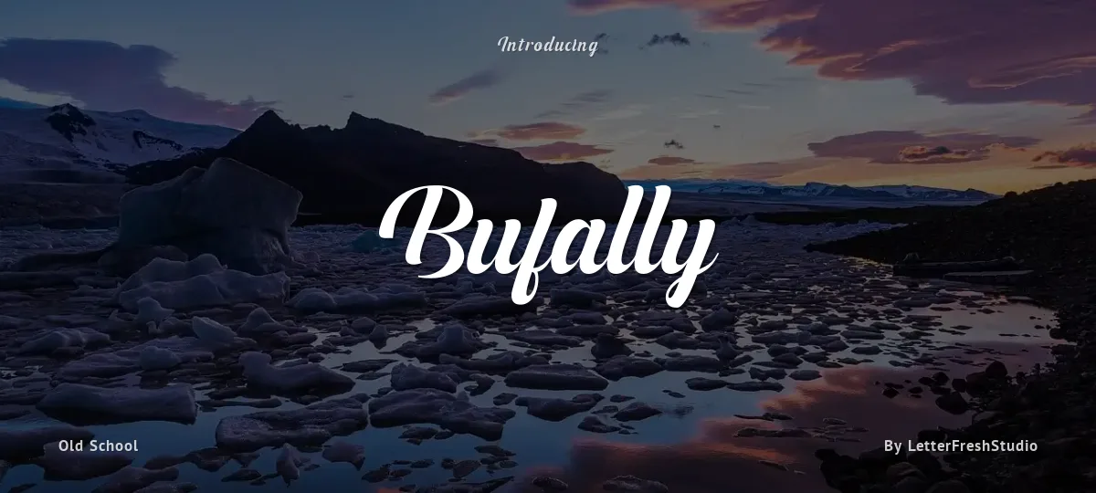Bufally font preview