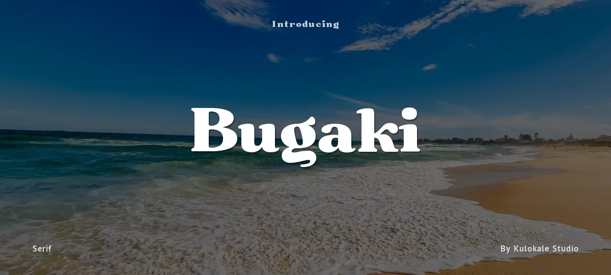 Bugaki font preview