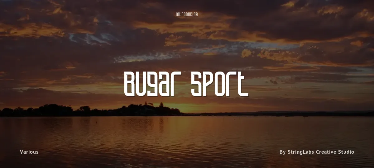 Bugar Sport font preview