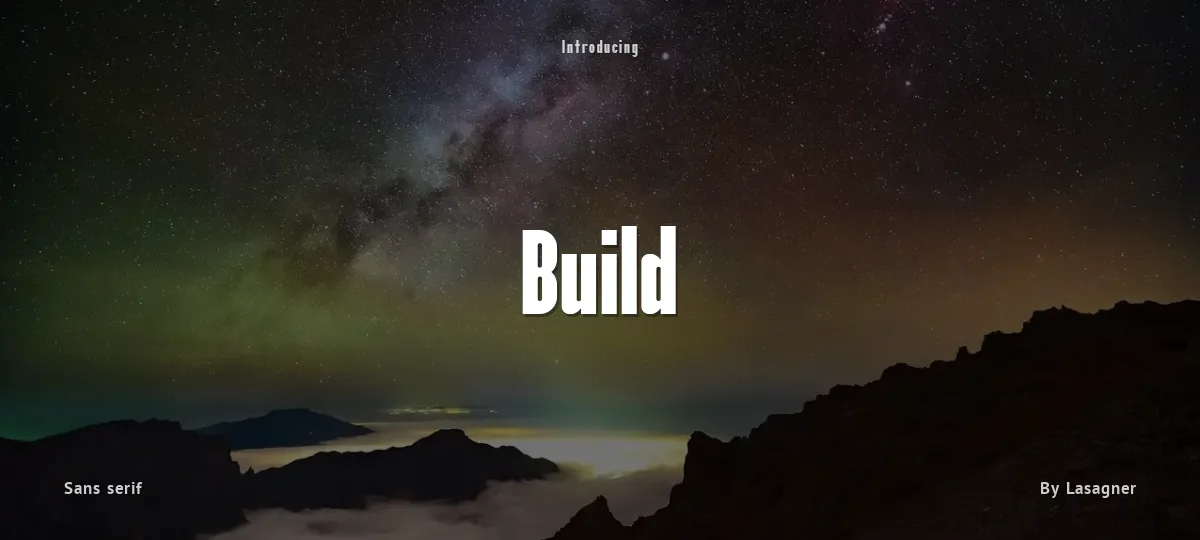 Build font preview