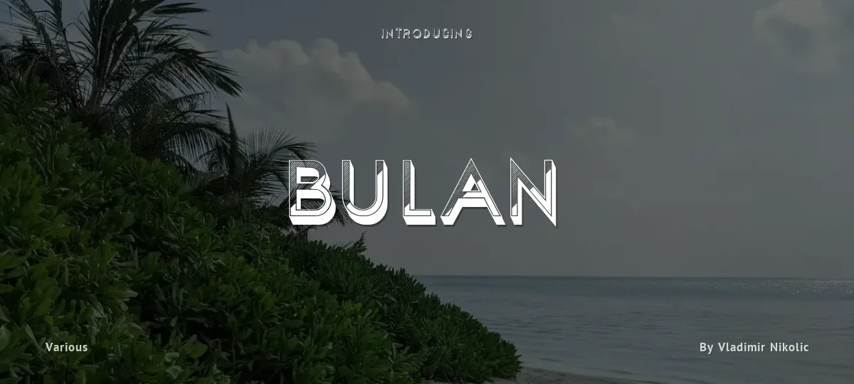 Bulan font preview