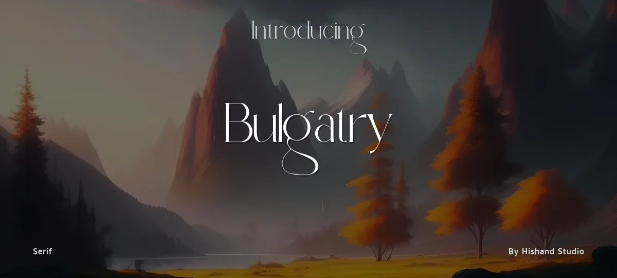 Bulgatry font preview