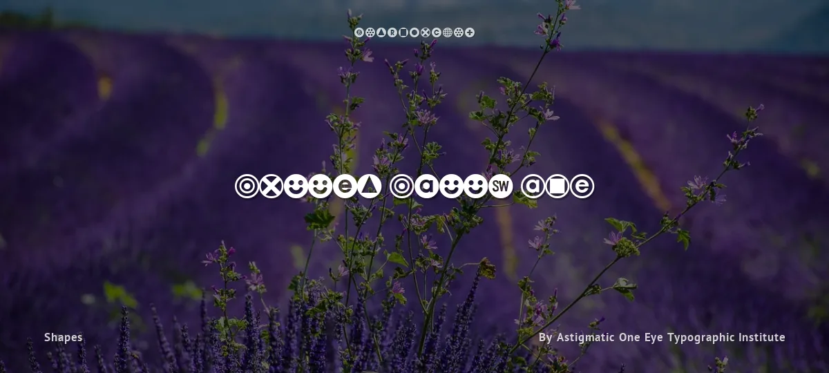 Bullet Balls AOE font preview