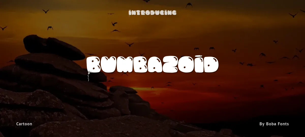 Bumbazoid font preview