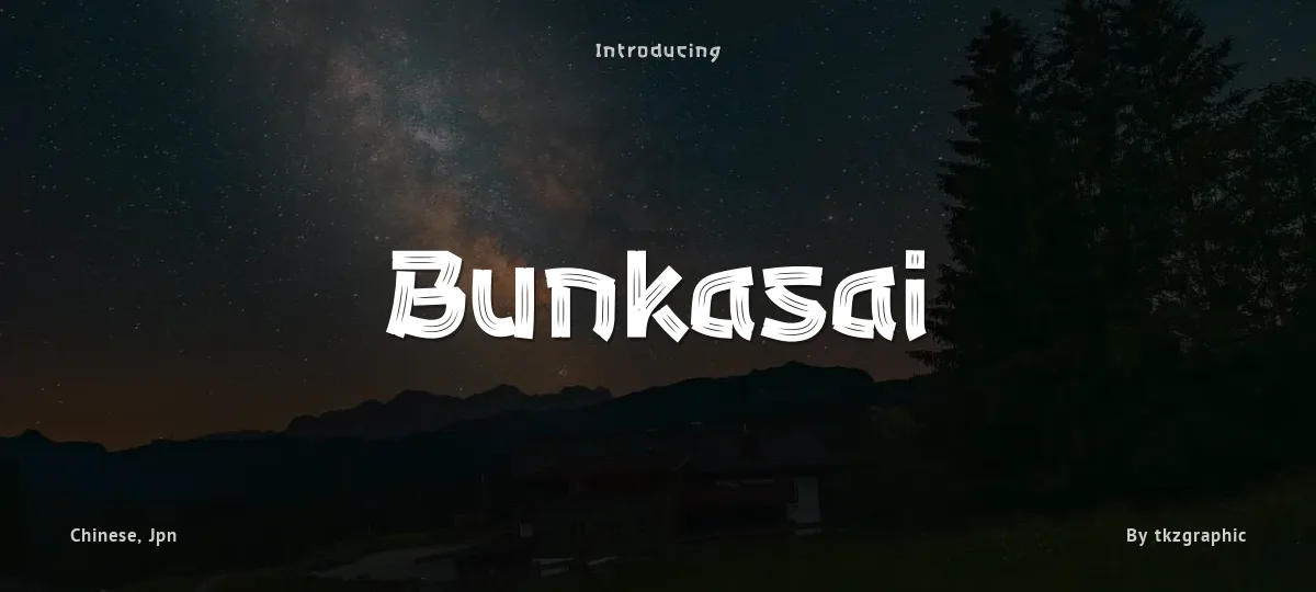 Bunkasai font preview