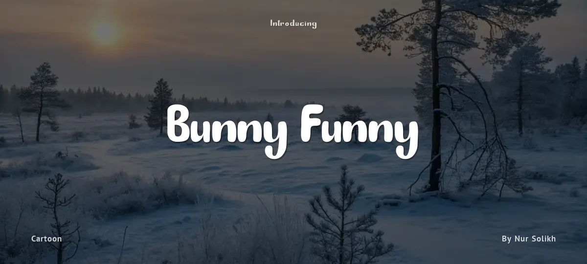 Bunny Funny font preview